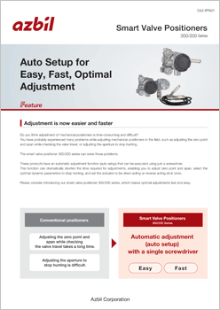 Auto Setup for Easy, Fast, Optimal Adjustment