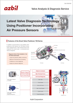 Valve Analysis & Diagnosis Service -Latest Valve Diagnosis Technology Using Positioner Incorporating Air Pressure Sensors-